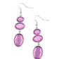 Tiers Of Tranquility - Purple - Paparazzi Earring Image