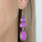 Tiers Of Tranquility - Purple - Paparazzi Earring Image