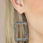World FRAME-ous - Silver - Paparazzi Earring Image