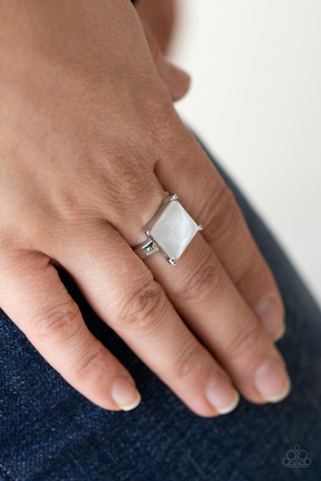 Ready For My Coronation - White - Paparazzi Ring Image