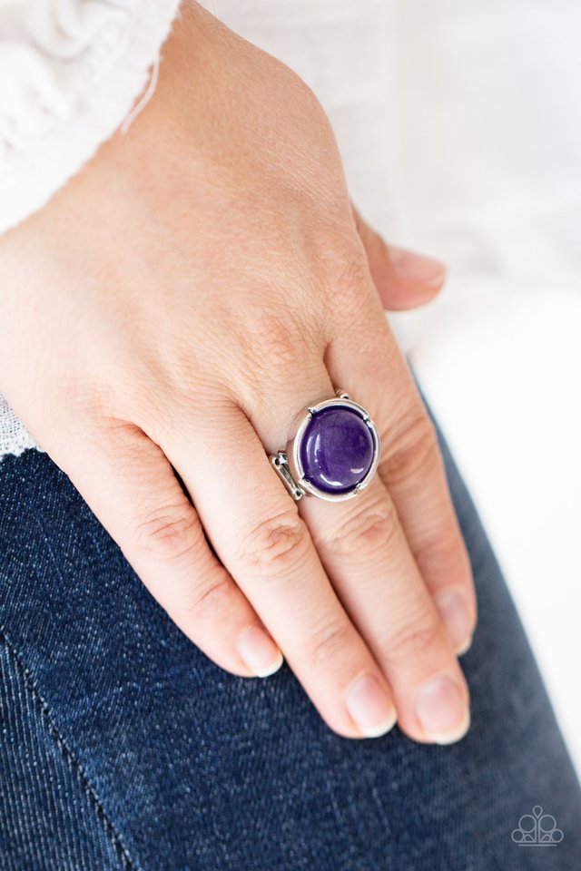 ​Dreamy Dunes - Purple - Paparazzi Ring Image