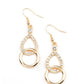 Red Carpet Couture - Gold - Paparazzi Earring Image