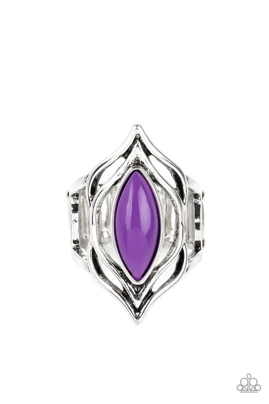 ​Fearless Fluorescence - Purple - Paparazzi Ring Image