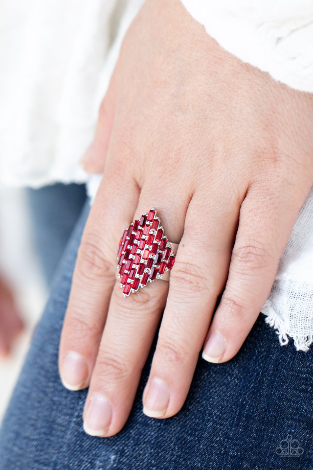 Hive Hustle - Red - Paparazzi Ring Image