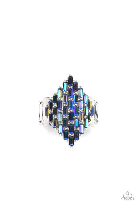 Hive Hustle - Blue - Paparazzi Ring Image