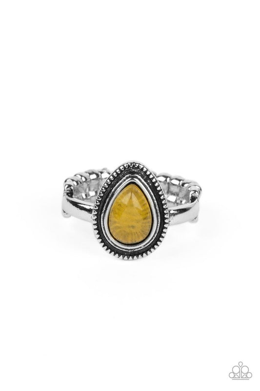 ​Eco Elements - Yellow - Paparazzi Ring Image