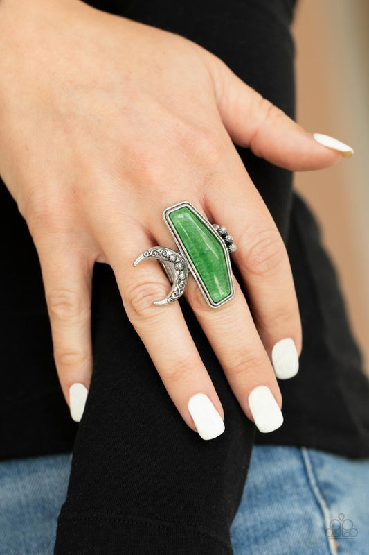 Cosmic Karma - Green - Paparazzi Ring Image