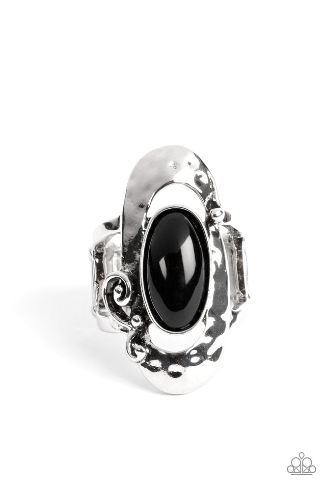 Garden Oasis - Black - Paparazzi Ring Image