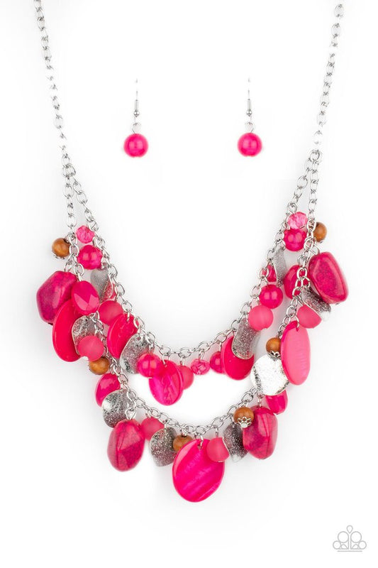 Spring Goddess - Pink - Paparazzi Necklace Image