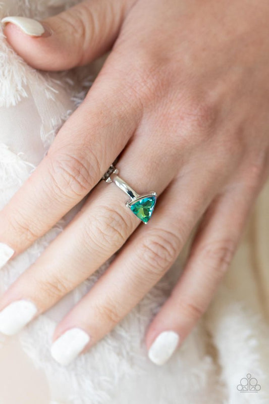 Tenacious Twinkle - Green - Paparazzi Ring Image