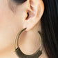 ​Artisan Attitude - Brass - Paparazzi Earring Image