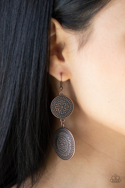 Road Trip Paradise - Copper - Paparazzi Earring Image