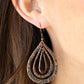 Plains Pathfinder - Copper - Paparazzi Earring Image