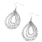 Plains Pathfinder - Silver - Paparazzi Earring Image