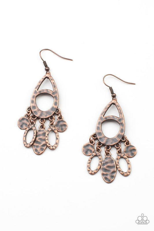 ​PLAINS Jane - Copper - Paparazzi Earring Image