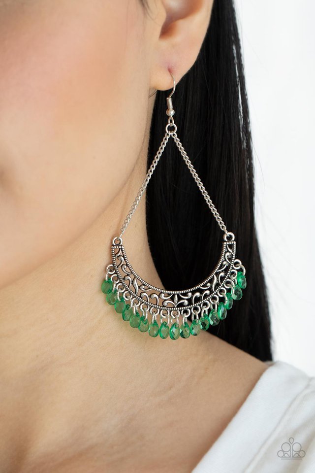 ​Orchard Odyssey - Green - Paparazzi Earring Image