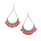 ​Orchard Odyssey - Red - Paparazzi Earring Image