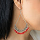 ​Orchard Odyssey - Red - Paparazzi Earring Image