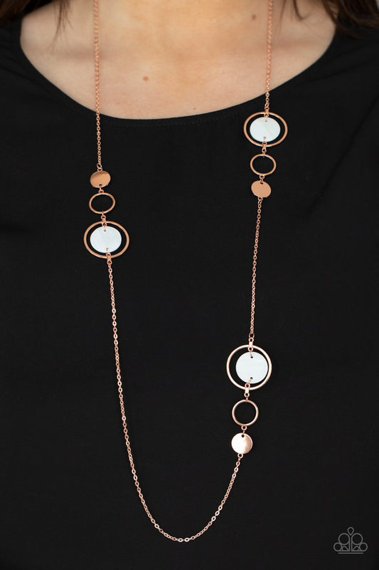 Laguna Lounge - Copper - Paparazzi Necklace Image