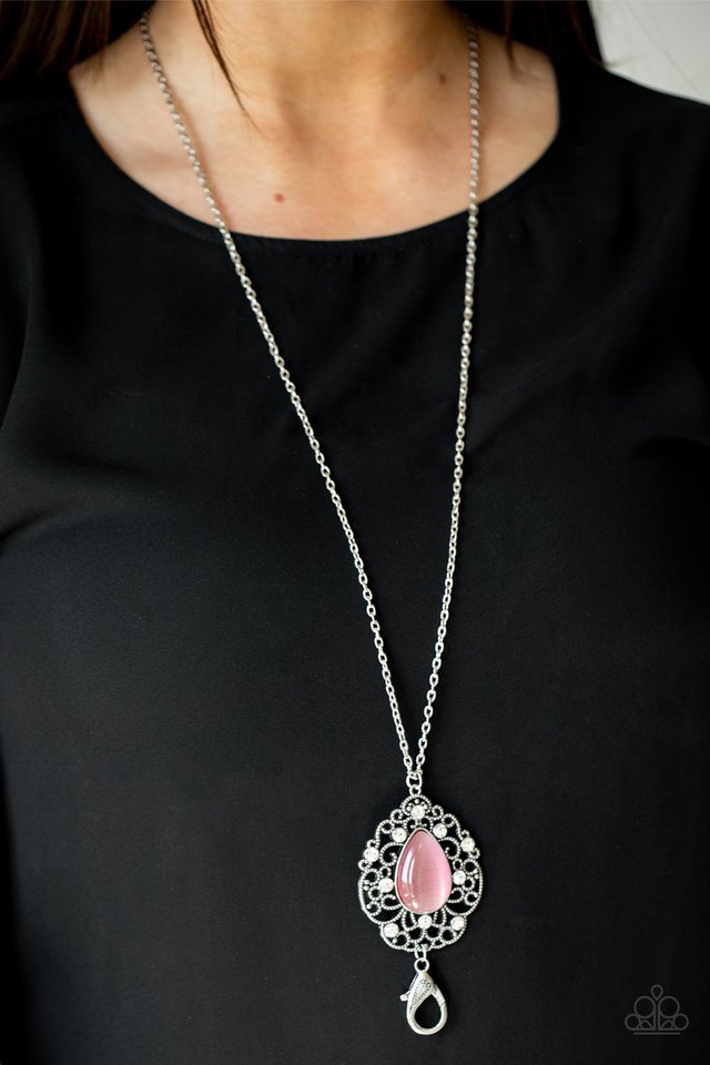 Bewitched Beam - Pink - Paparazzi Necklace Image