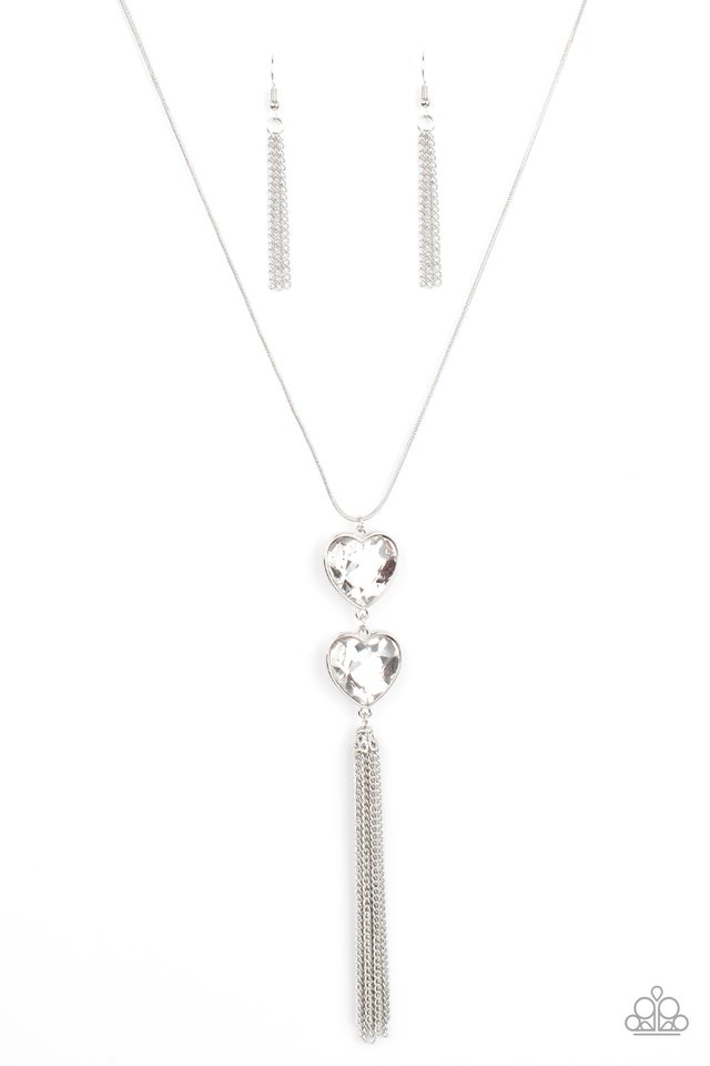 ​Flirtatious of Them All - White - Paparazzi Necklace Image