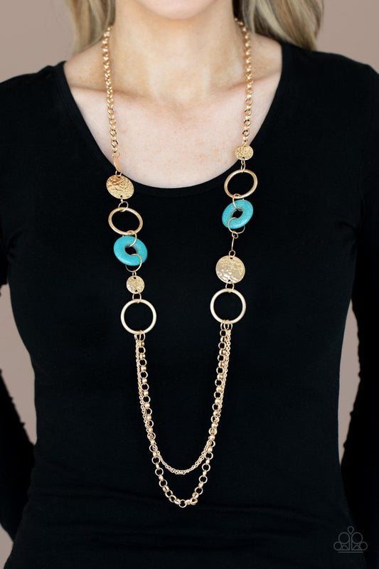 ​Grounded Glamour - Gold - Paparazzi Necklace Image