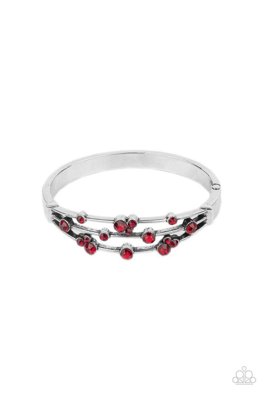 ​Cosmic Candescence - Red - Paparazzi Bracelet Image