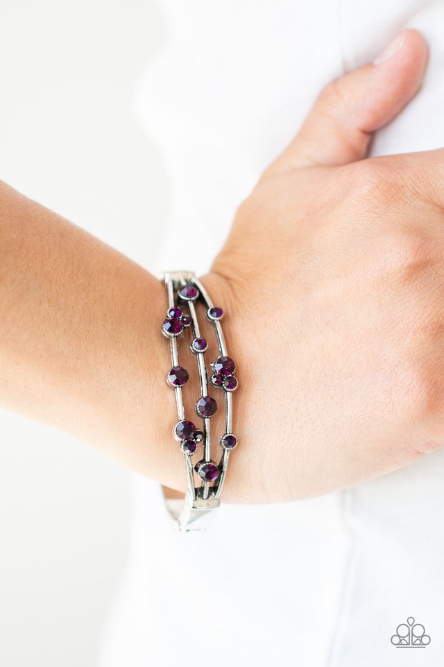 Cosmic Candescence - Purple - Paparazzi Bracelet Image