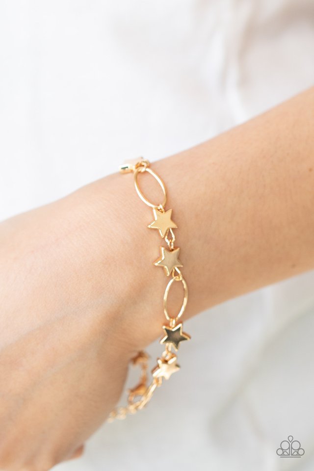 ​Stars and Sparks - Gold - Paparazzi Bracelet Image