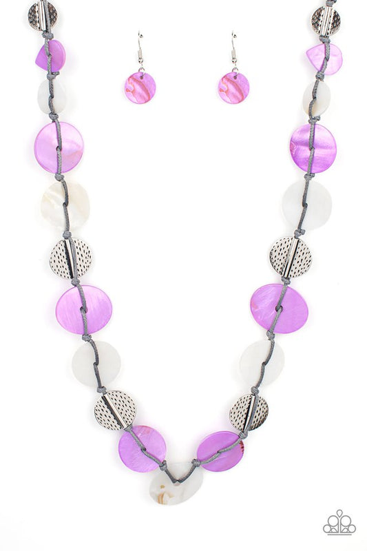 ​Seashore Spa - Purple - Paparazzi Necklace Image