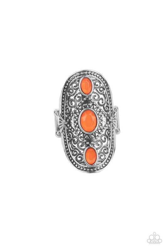 ​Promenade Paradise - Orange - Paparazzi Ring Image