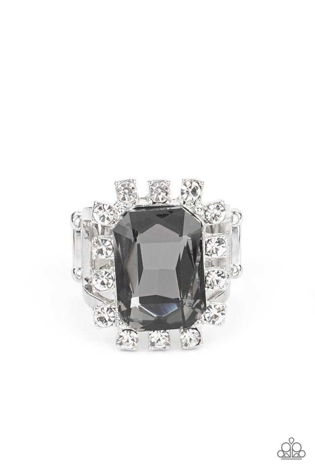 Galactic Glamour - Silver - Paparazzi Ring Image