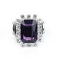 Galactic Glamour - Purple - Paparazzi Ring Image