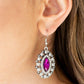Paparazzi Earring ~ Long May She Reign - Pink