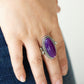 Oval Oasis - Purple - Paparazzi Ring Image