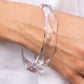 ​Clear-Cut Couture - White - Paparazzi Bracelet Image