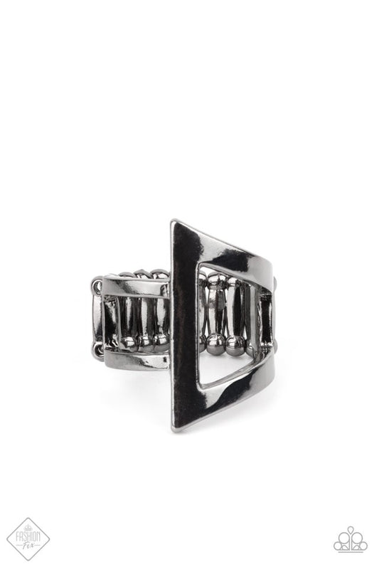 ​Rebel Edge - Black - Paparazzi Ring Image