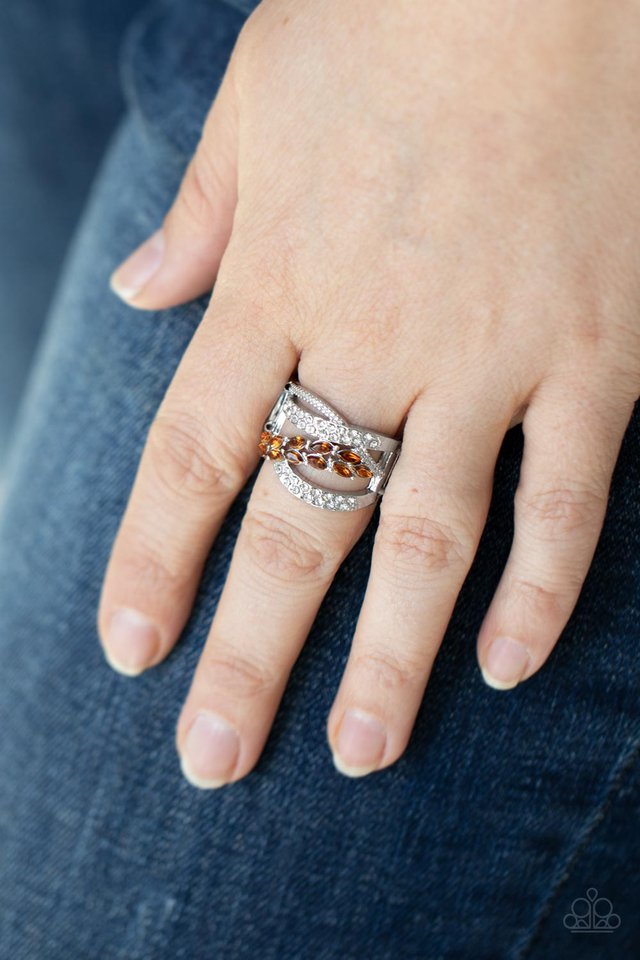 Emulating Elegance - Brown - Paparazzi Ring Image