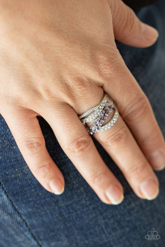 ​Emulating Elegance - Purple - Paparazzi Ring Image