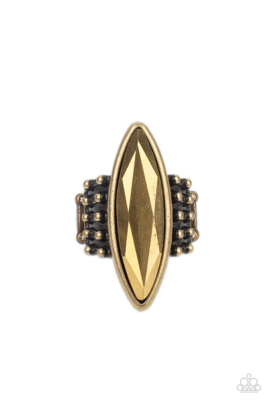 ​Renegade Radiance - Brass - Paparazzi Ring Image