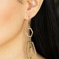 Geometric Maven - Brass - Paparazzi Earring Image