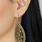 Industrial Incandescence - Brass - Paparazzi Earring Image