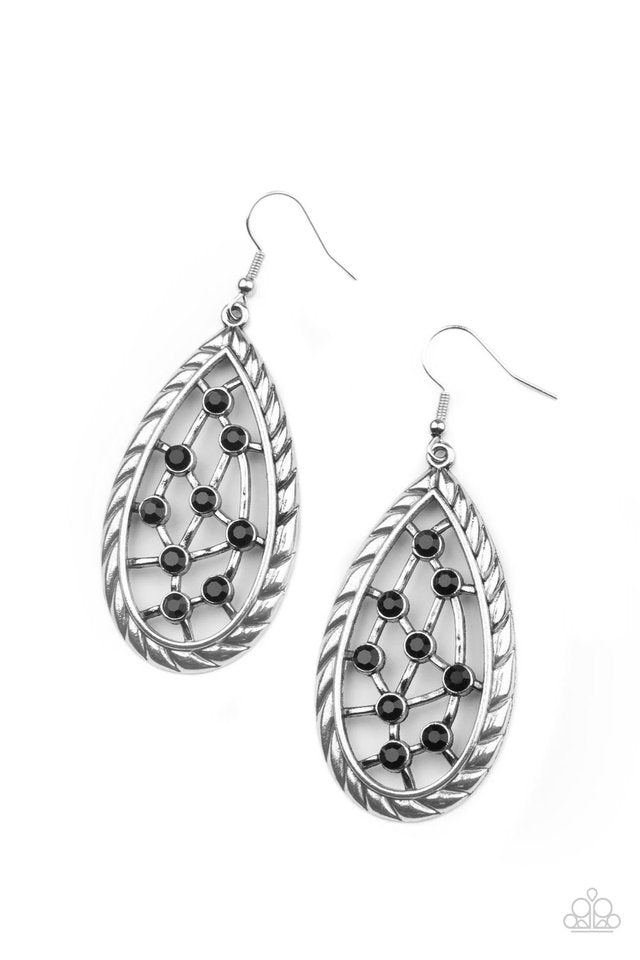 Industrial Incandescence - Black - Paparazzi Earring Image