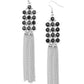 Tasteful Tassel - Black - Paparazzi Earring Image