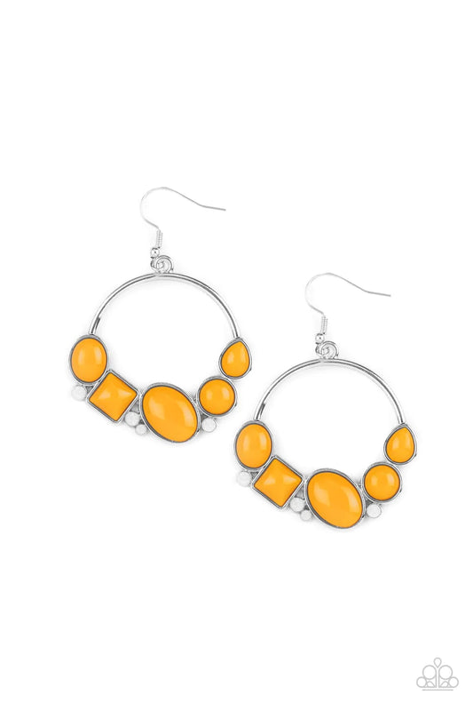 Paparazzi Earring ~ Beautifully Bubblicious - Orange