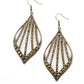 ​Showcase Sparkle - Brass - Paparazzi Earring Image