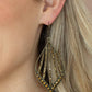 ​Showcase Sparkle - Brass - Paparazzi Earring Image