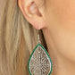 ​Fleur de Fantasy - Green - Paparazzi Earring Image