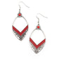 Indigenous Intentions - Red - Paparazzi Earring Image