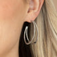 ​Rustic Curves - Silver - Paparazzi Earring Image